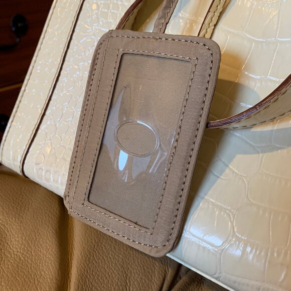 VINTAGE LIZ CLAIBORNE PURSE, CROC/SNAKESKIN PATTERN, CLASSIC FAUX LEATHER - Picture 7 of 8